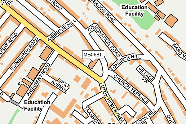 ME4 5BT map - OS OpenMap – Local (Ordnance Survey)