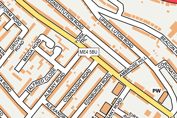 ME4 5BU map - OS OpenMap – Local (Ordnance Survey)