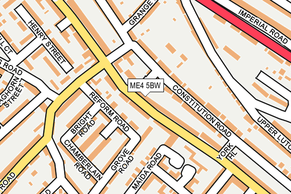 ME4 5BW map - OS OpenMap – Local (Ordnance Survey)