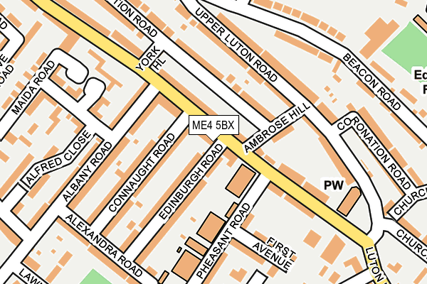 ME4 5BX map - OS OpenMap – Local (Ordnance Survey)