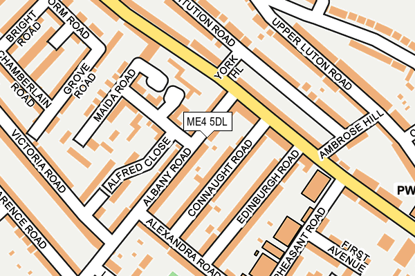 ME4 5DL map - OS OpenMap – Local (Ordnance Survey)