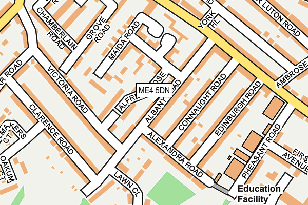 ME4 5DN map - OS OpenMap – Local (Ordnance Survey)
