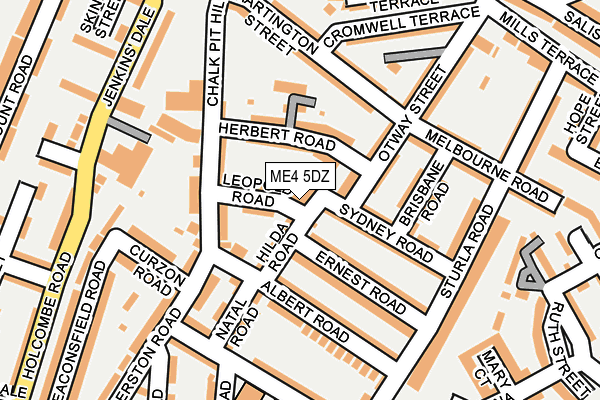 ME4 5DZ map - OS OpenMap – Local (Ordnance Survey)