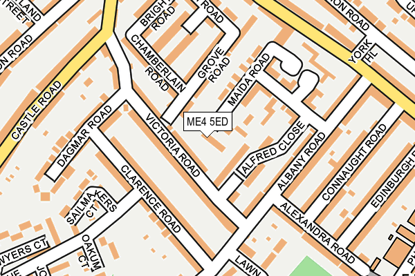ME4 5ED map - OS OpenMap – Local (Ordnance Survey)