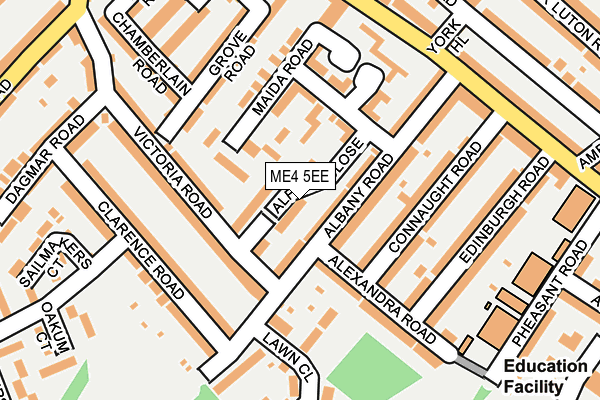 ME4 5EE map - OS OpenMap – Local (Ordnance Survey)