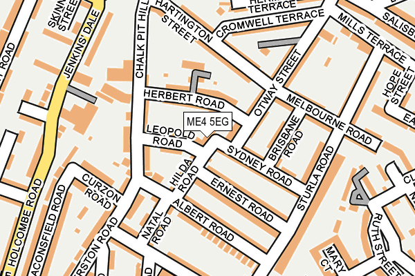 ME4 5EG map - OS OpenMap – Local (Ordnance Survey)