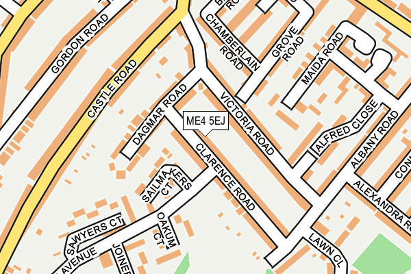 ME4 5EJ map - OS OpenMap – Local (Ordnance Survey)