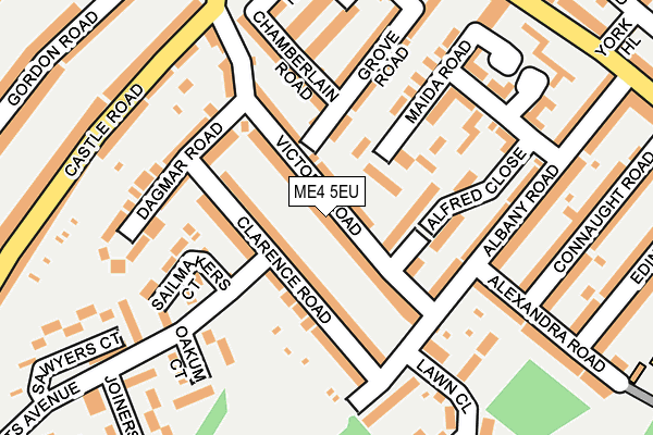 ME4 5EU map - OS OpenMap – Local (Ordnance Survey)