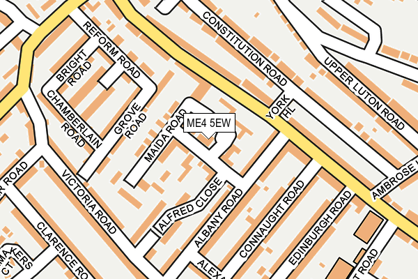 ME4 5EW map - OS OpenMap – Local (Ordnance Survey)