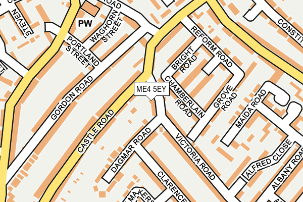 ME4 5EY map - OS OpenMap – Local (Ordnance Survey)