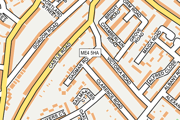 ME4 5HA map - OS OpenMap – Local (Ordnance Survey)