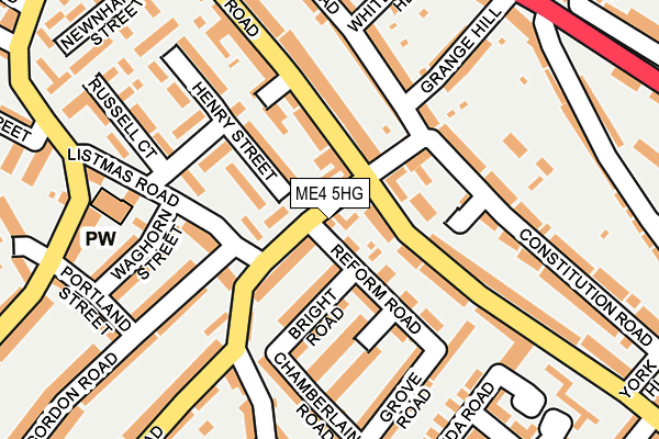ME4 5HG map - OS OpenMap – Local (Ordnance Survey)