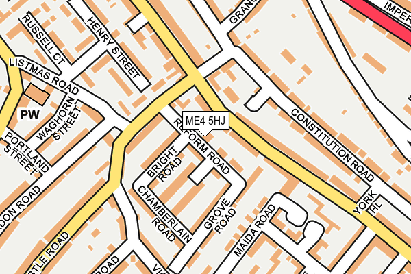 ME4 5HJ map - OS OpenMap – Local (Ordnance Survey)