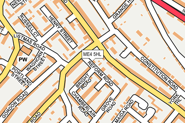 ME4 5HL map - OS OpenMap – Local (Ordnance Survey)