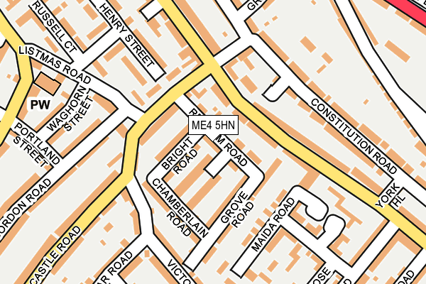 ME4 5HN map - OS OpenMap – Local (Ordnance Survey)