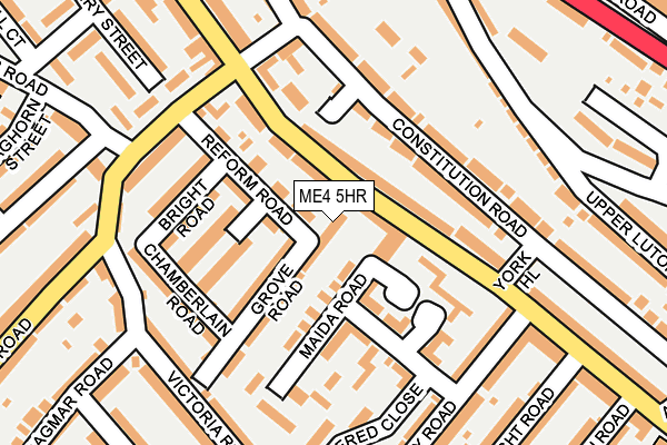 ME4 5HR map - OS OpenMap – Local (Ordnance Survey)