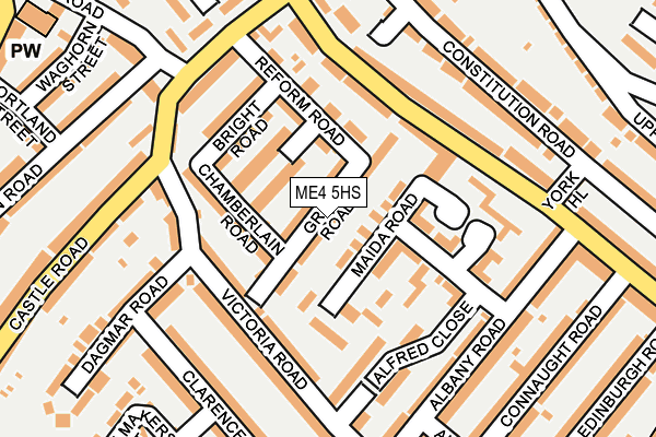 ME4 5HS map - OS OpenMap – Local (Ordnance Survey)