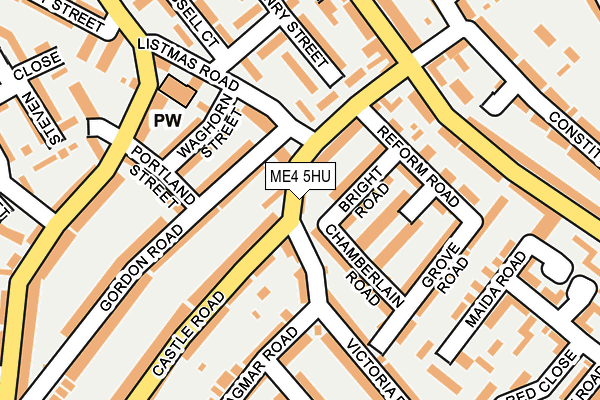 ME4 5HU map - OS OpenMap – Local (Ordnance Survey)
