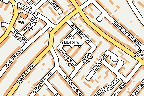 ME4 5HW map - OS OpenMap – Local (Ordnance Survey)