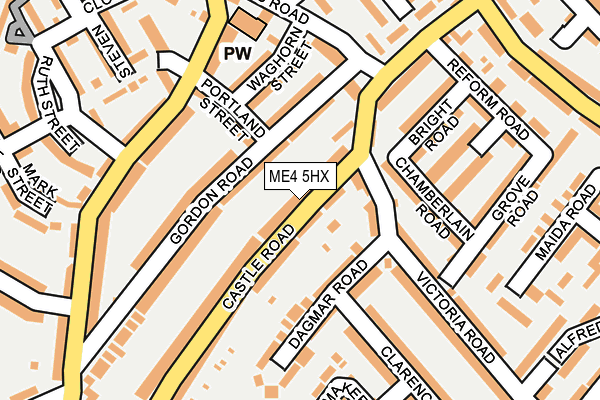 ME4 5HX map - OS OpenMap – Local (Ordnance Survey)