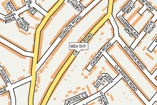 ME4 5HY map - OS OpenMap – Local (Ordnance Survey)