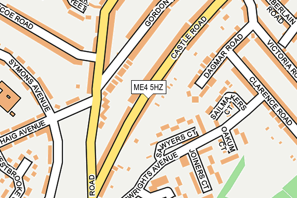 ME4 5HZ map - OS OpenMap – Local (Ordnance Survey)