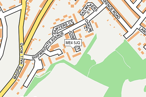 ME4 5JQ map - OS OpenMap – Local (Ordnance Survey)