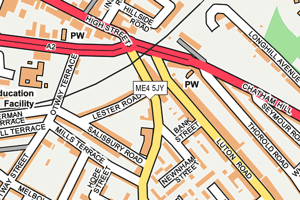 ME4 5JY map - OS OpenMap – Local (Ordnance Survey)