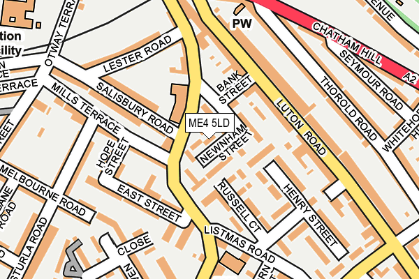 ME4 5LD map - OS OpenMap – Local (Ordnance Survey)