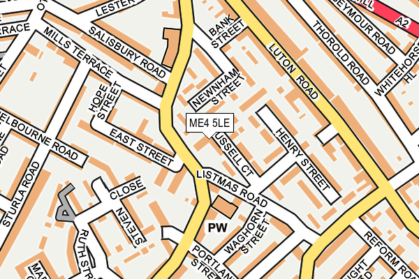 ME4 5LE map - OS OpenMap – Local (Ordnance Survey)