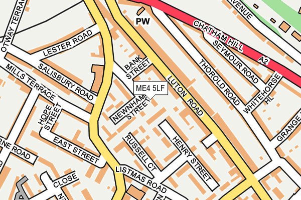 ME4 5LF map - OS OpenMap – Local (Ordnance Survey)