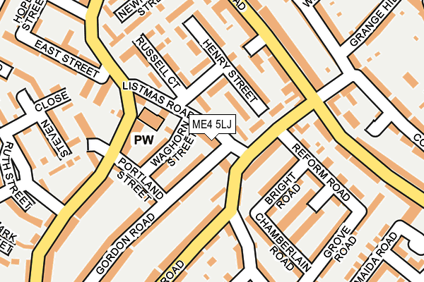 ME4 5LJ map - OS OpenMap – Local (Ordnance Survey)