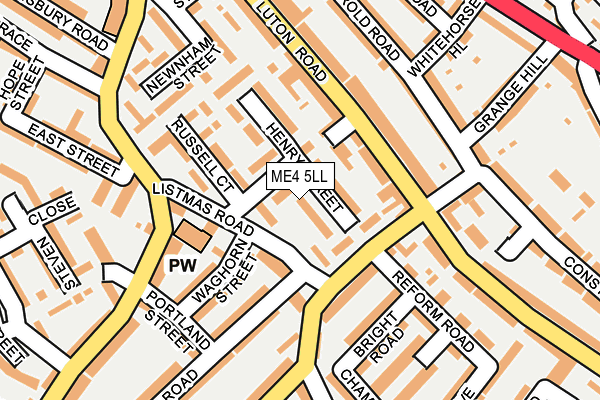 ME4 5LL map - OS OpenMap – Local (Ordnance Survey)