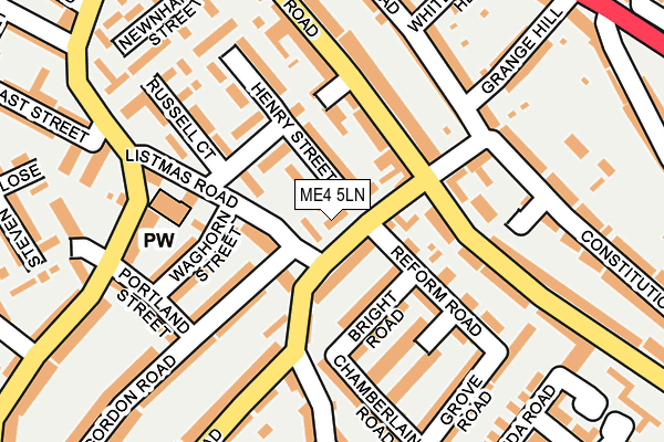 ME4 5LN map - OS OpenMap – Local (Ordnance Survey)