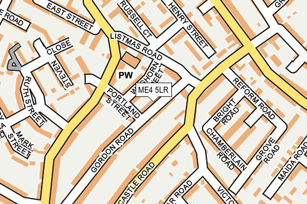 ME4 5LR map - OS OpenMap – Local (Ordnance Survey)