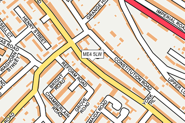 ME4 5LW map - OS OpenMap – Local (Ordnance Survey)