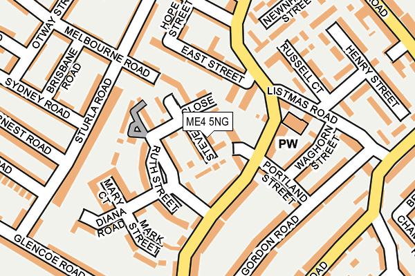 ME4 5NG map - OS OpenMap – Local (Ordnance Survey)