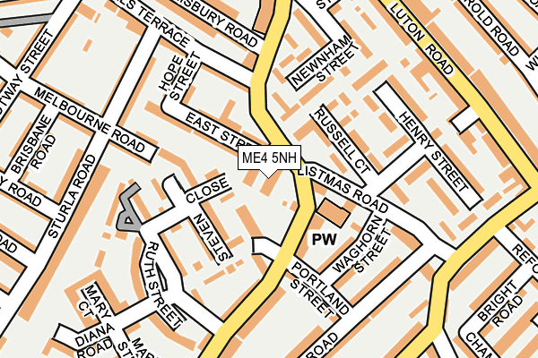 ME4 5NH map - OS OpenMap – Local (Ordnance Survey)