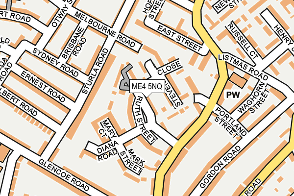 ME4 5NQ map - OS OpenMap – Local (Ordnance Survey)