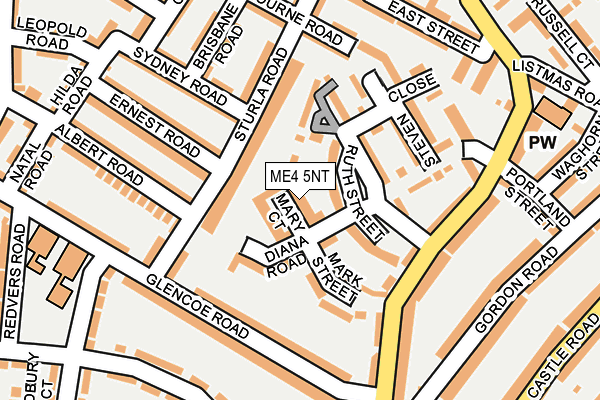 ME4 5NT map - OS OpenMap – Local (Ordnance Survey)