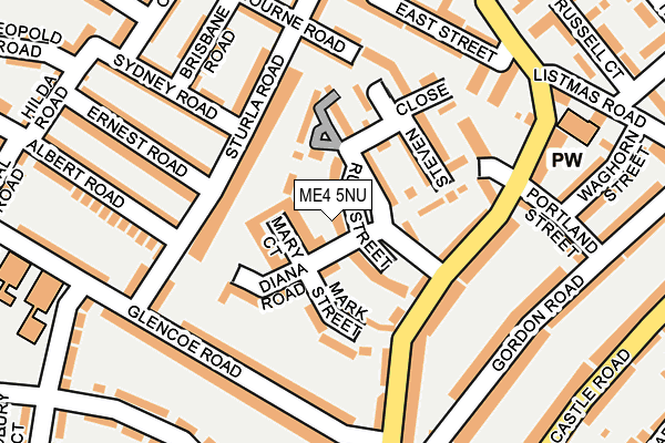ME4 5NU map - OS OpenMap – Local (Ordnance Survey)