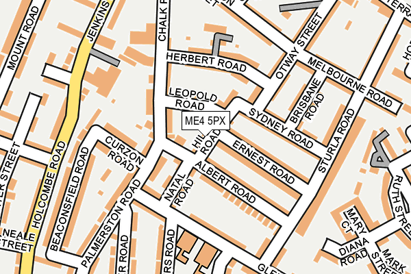 ME4 5PX map - OS OpenMap – Local (Ordnance Survey)