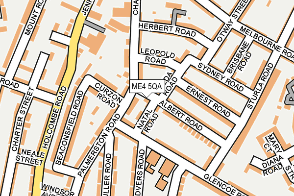ME4 5QA map - OS OpenMap – Local (Ordnance Survey)