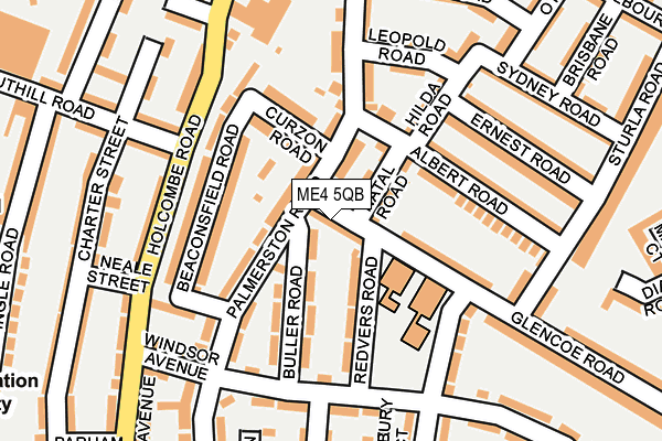 ME4 5QB map - OS OpenMap – Local (Ordnance Survey)