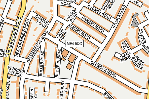 ME4 5QD map - OS OpenMap – Local (Ordnance Survey)