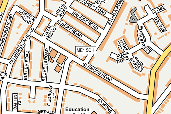 ME4 5QH map - OS OpenMap – Local (Ordnance Survey)