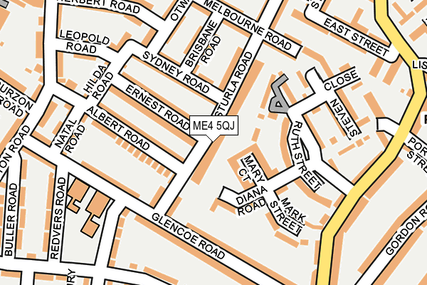 ME4 5QJ map - OS OpenMap – Local (Ordnance Survey)