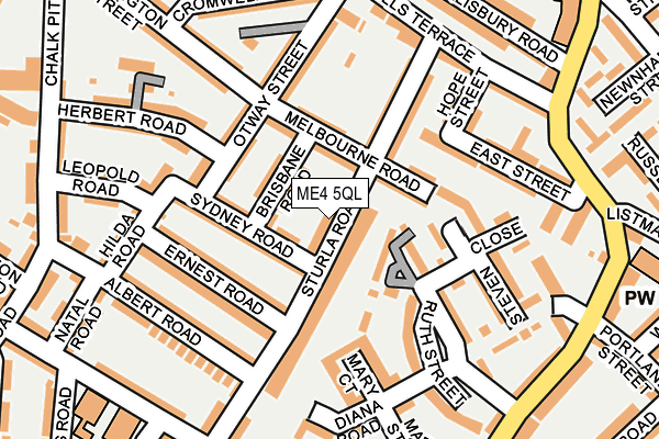 ME4 5QL map - OS OpenMap – Local (Ordnance Survey)