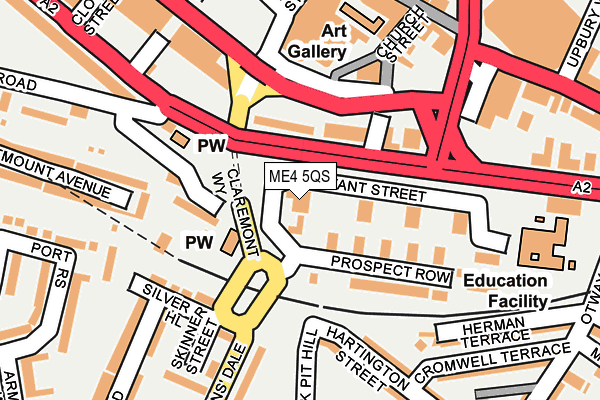 ME4 5QS map - OS OpenMap – Local (Ordnance Survey)