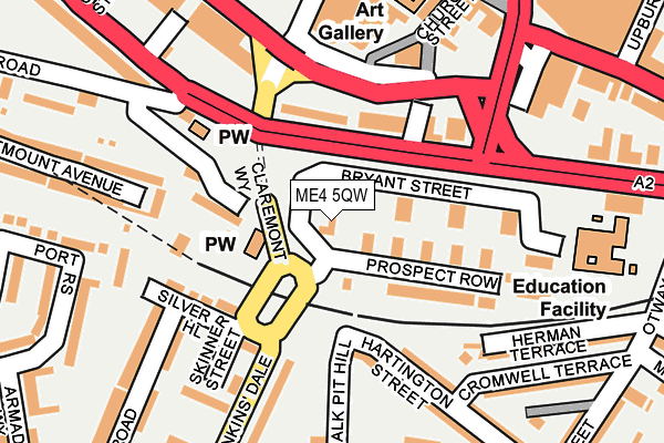 ME4 5QW map - OS OpenMap – Local (Ordnance Survey)
